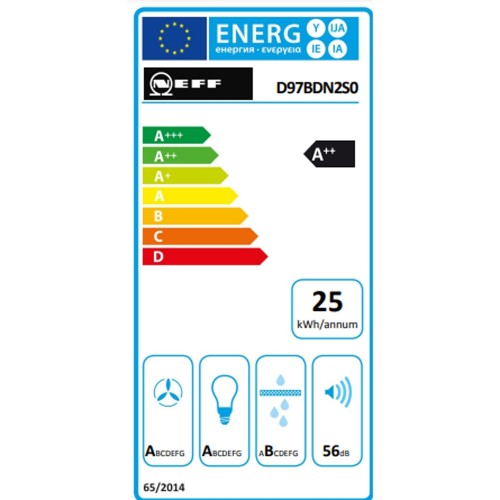 ΑΠΟΡΡΟΦΗΤΗΡΑΣ ΤΖΑΚΙ 90CM NEFF D97BDN2S0 (ΕΠΙΠΕΔΟΣ / A++ / BLACK / 399m3/h / Wi-Fi / ΑΦΗΣ)